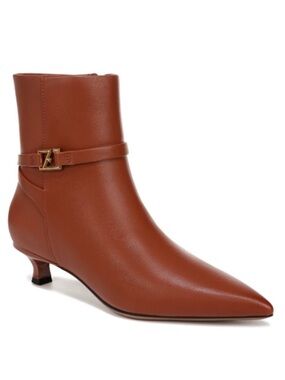 Franco Sarto Marnie Leather Boot, Brown Ankle boots size 5